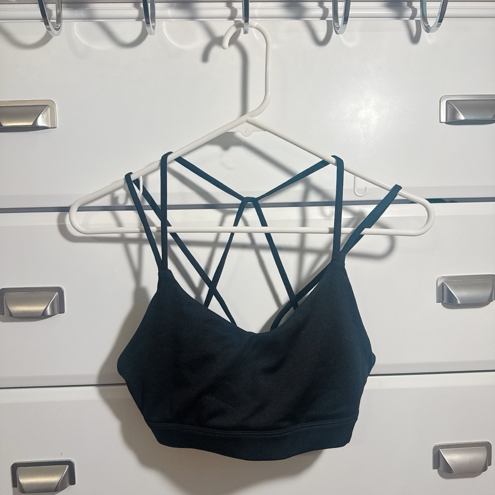 Old Navy Strappy Black Razorback Sports Bra